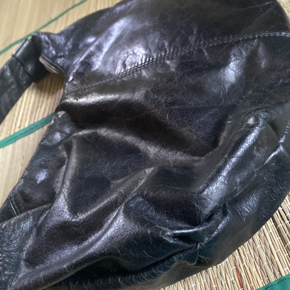 Genuine Black Leather Hobo Bag - Picture 15 of 15